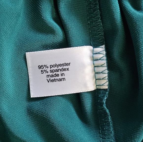 NWT - Lane Bryant - Dressy Top w/ Removable Necklace - Green - 26/28 - Picture 4 of 6